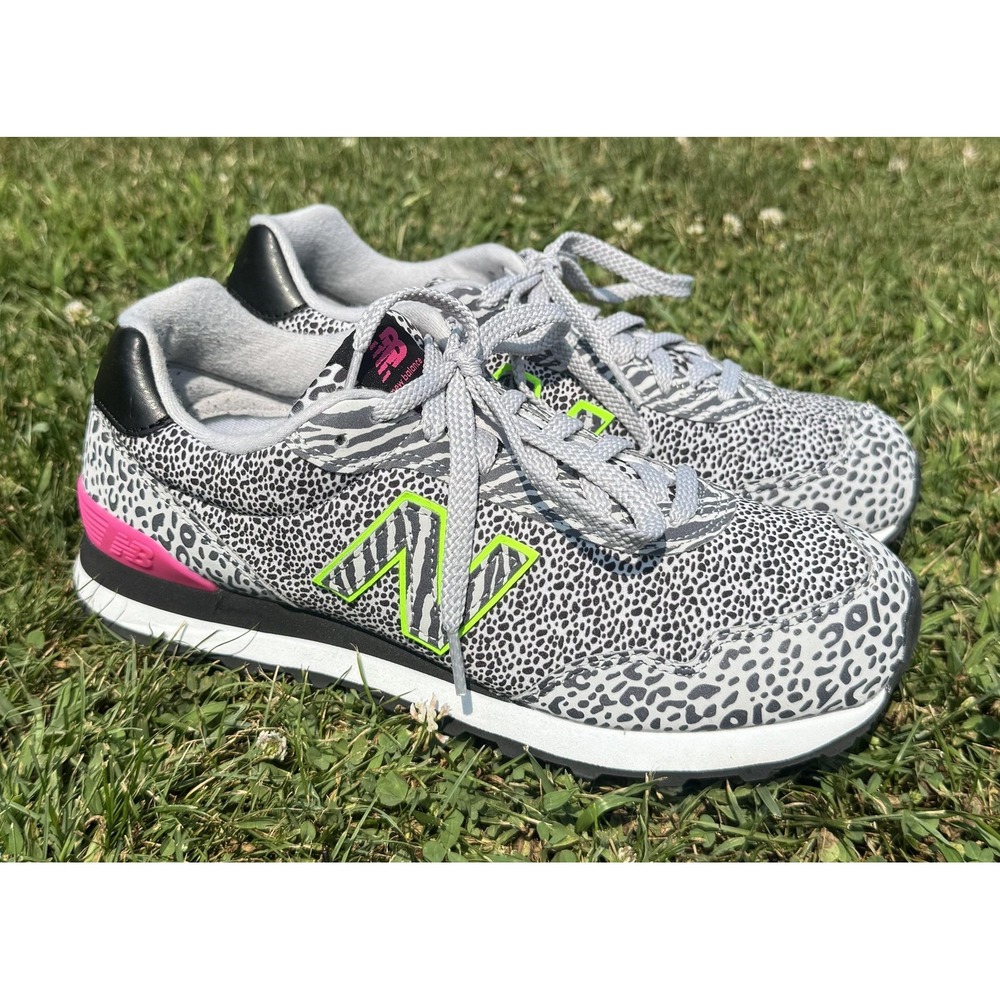 New Balance 515 Womens Gray Leopard Animal Print Sneakers WL515AN3 Size 10 - Picture 6 of 14